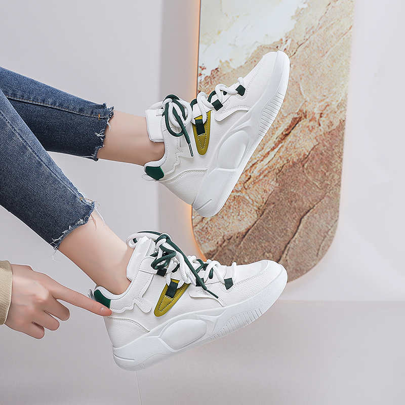 Fashion High Top Size Spring Autumn Sneakers Woven Basketball Skateboard Woman Women's Spring Sports Shoes Everything Sneakersy