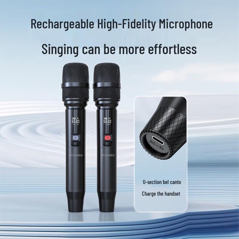 SANSUI E2 Portable KTV Speaker System with 21-inch Display (CN version)
