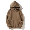 Felpa con cappuccio spessa tinta unita primaverile Felpa con cappuccio casual retrò tinta unita per uomo e donna