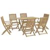 VidaXL Ensemble à manger de jardin 7 pcs Bois d'acacia solide, ensemble de salle à manger d'extérieur, meuble de salle à 3214235