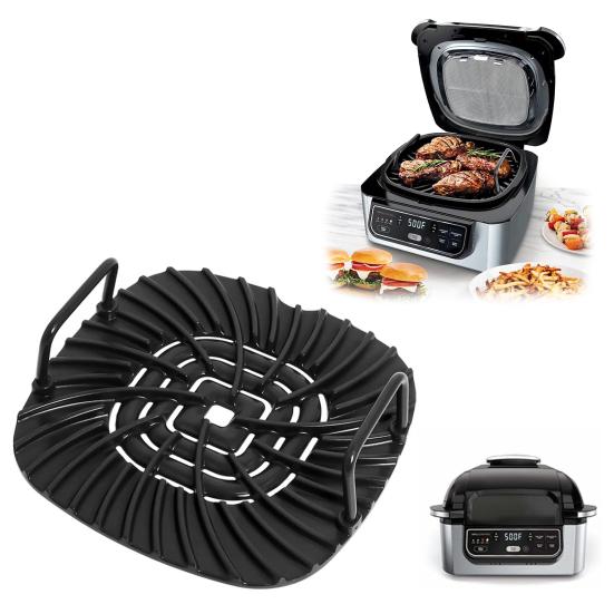 Grill Grate Splatter Shield Non-Stick Ceramic Coating Even Heating Easy To Clean Fine Mesh Splatter Screen for Ninja Foodi AG300 AG301C AG302