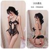 Sexy Lingerie Sexy Suspender Lace Seduction Onesie Women's Steel Tray Gathers Perspective Uniform