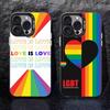Rainbow Pride Flag Lesbians Phone Case For iPhone 17 16 15 14 13 12 11 Pro Max XS Max 7 8 Plus Shockproof Silicone Matte Cover