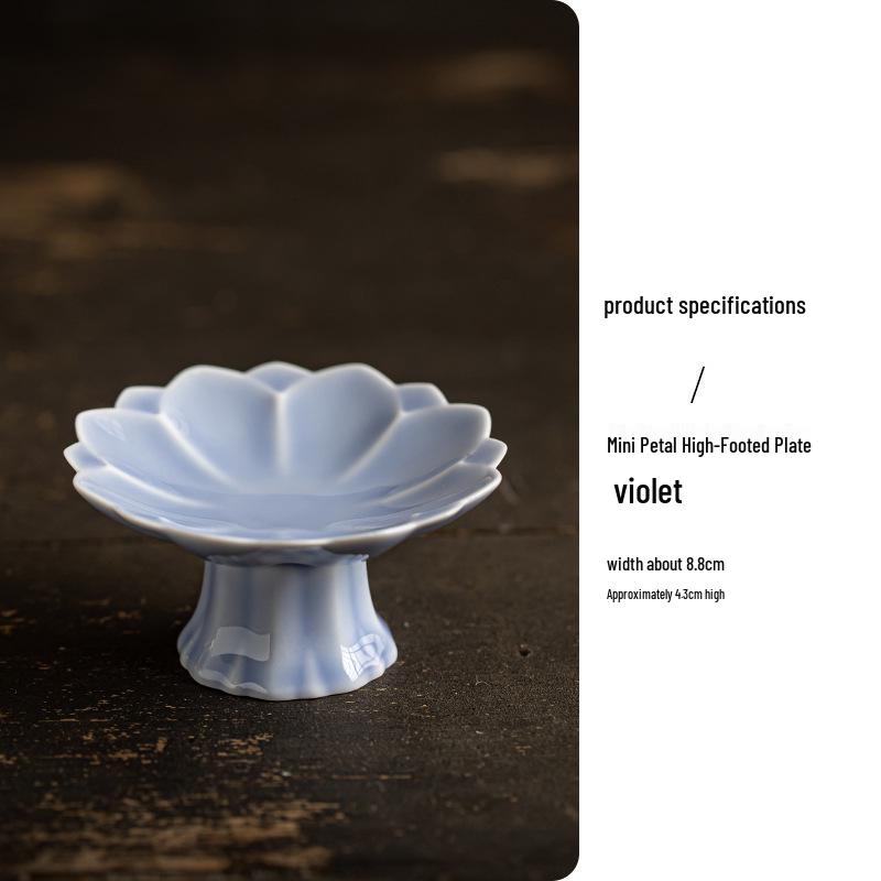 Zen High-Footed Ceramic Dessert & Pastry Display Plate