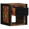 VidaXL Multicolored Bedside Table 40x35x40 Cm Reclaimed Wood, Bedside Cabinet, Bedroom Furniture, Table of 4015950