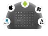JOMAA Dual Bluetooth Rechargeable Wireless Number Pad for Office and Finance