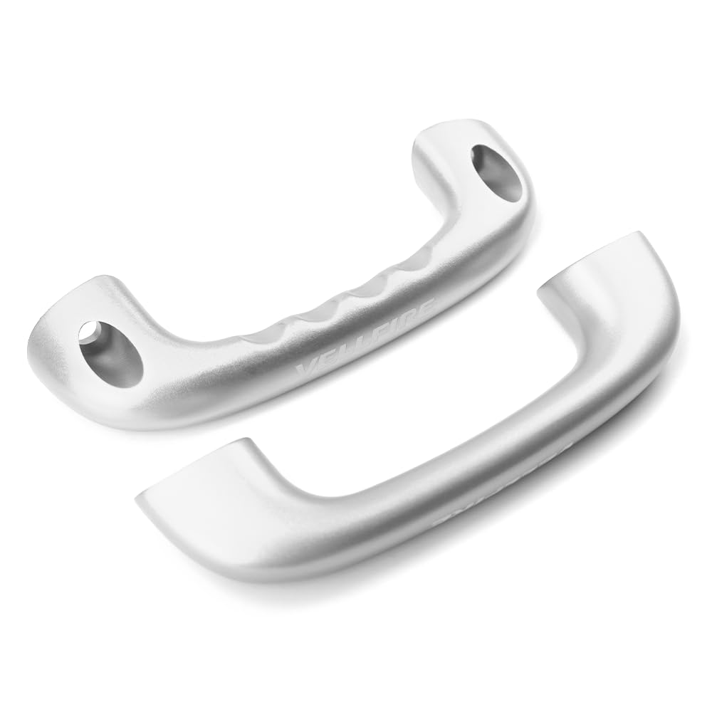 

KOKATO Toyota Vellfire 30 Series Assist Grip Left and Right Set Aluminum Hilux Van Grab Genuine Replacement Design (Silver)