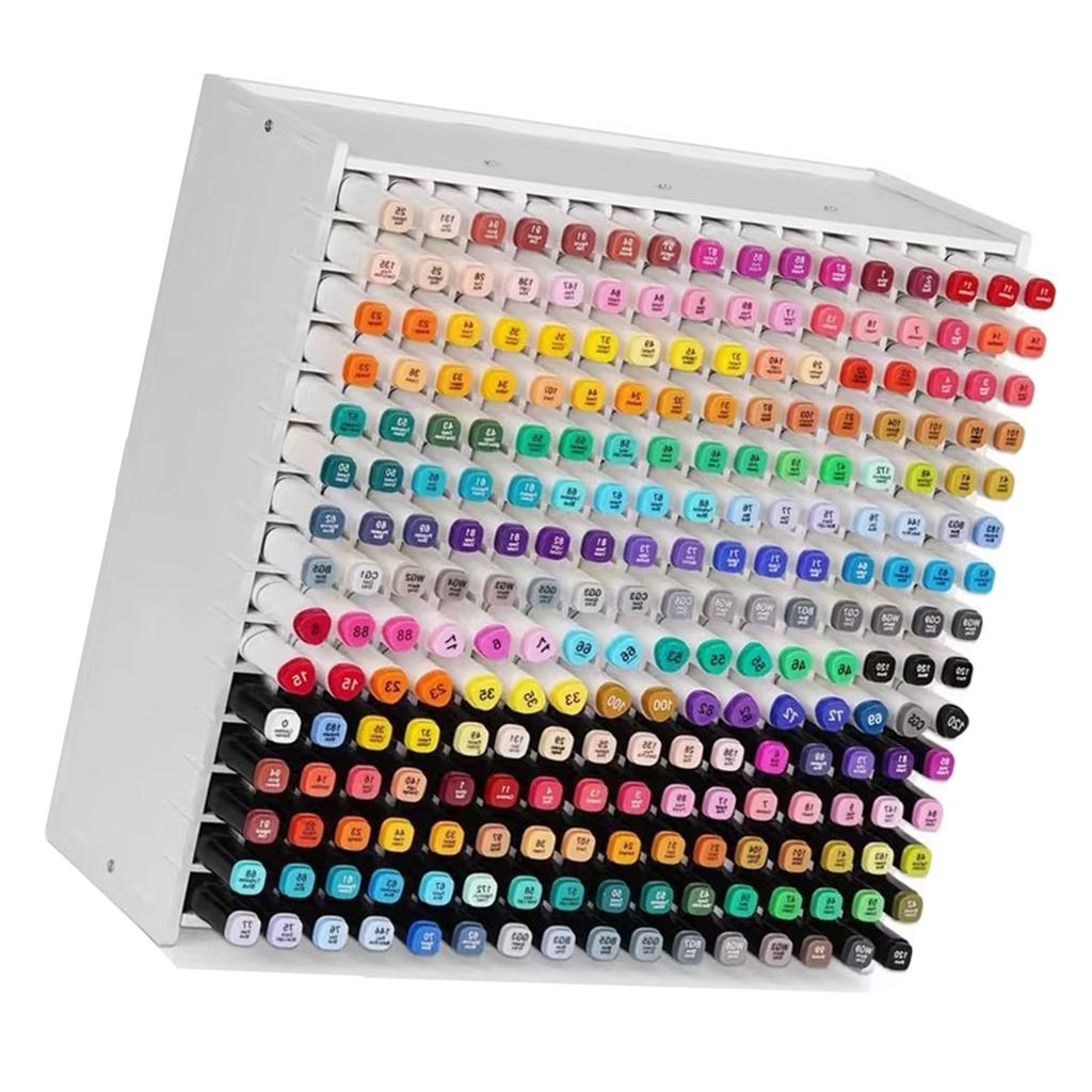 45/81 Slots Marker Holders Tilted Marker Storage Holders Art Marker Storage Rack Easy To Use For Artists Designers