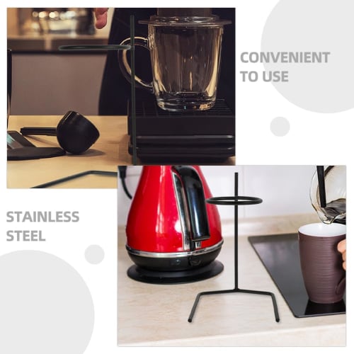 Artibetter 2-Piece Coffee Dripper Stand, Coffee Filter Holder, Drip Stand for Shops, Desktops, and Offices, Reusable