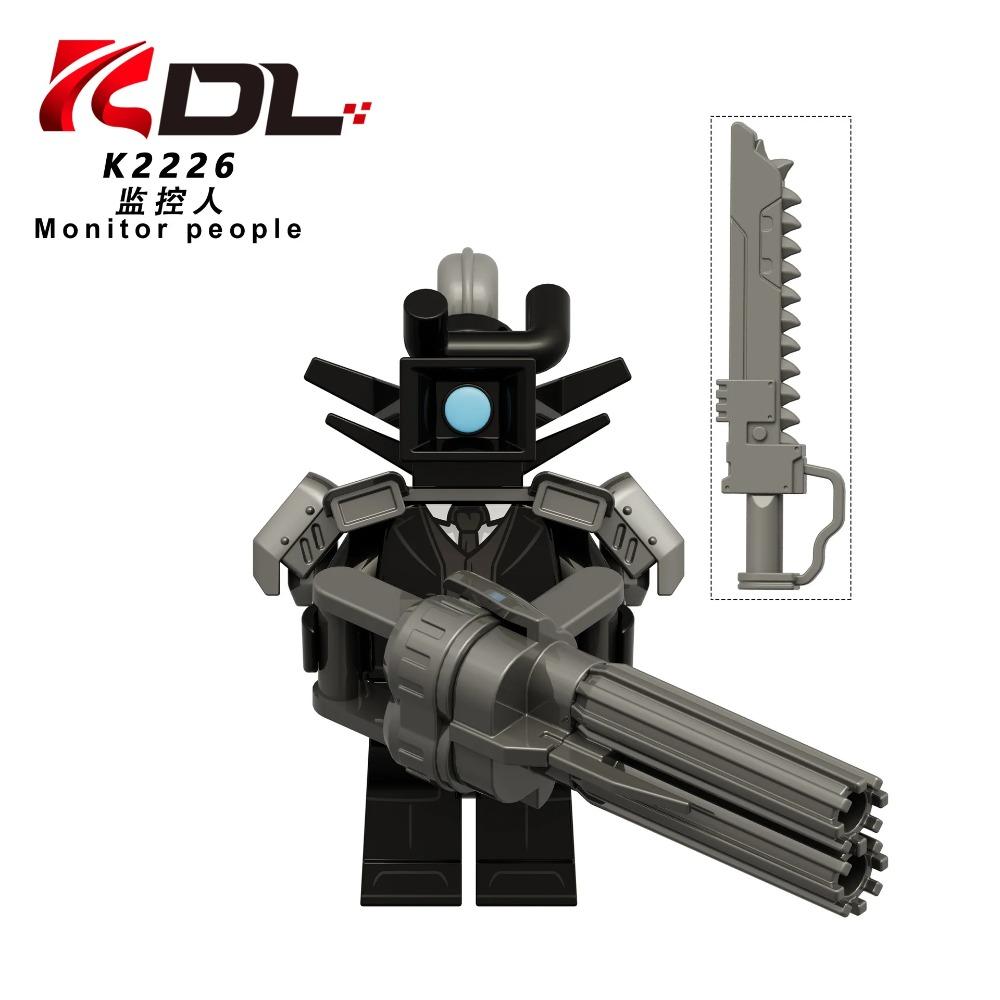 Skibidi Toilet MOC Abstract Robot Building Blocks Compatible With LEGO Monitor TV Man Delicate Figures Mini Model Bricks Toys