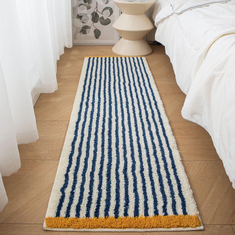 Cake Fleece Door Mats for Entrance Bedside Anti Slip Doormat Water Absorbent Bathroom Carpet Rugs Striped Hallway Floor Mats