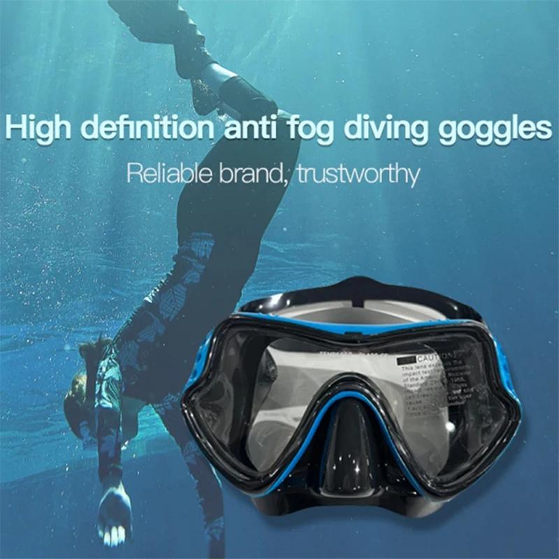 Professional Silicone Equipment Scuba Diving Mask Waterproof Anti-UV Swimming/Diving Glasses Free Diving Goggles