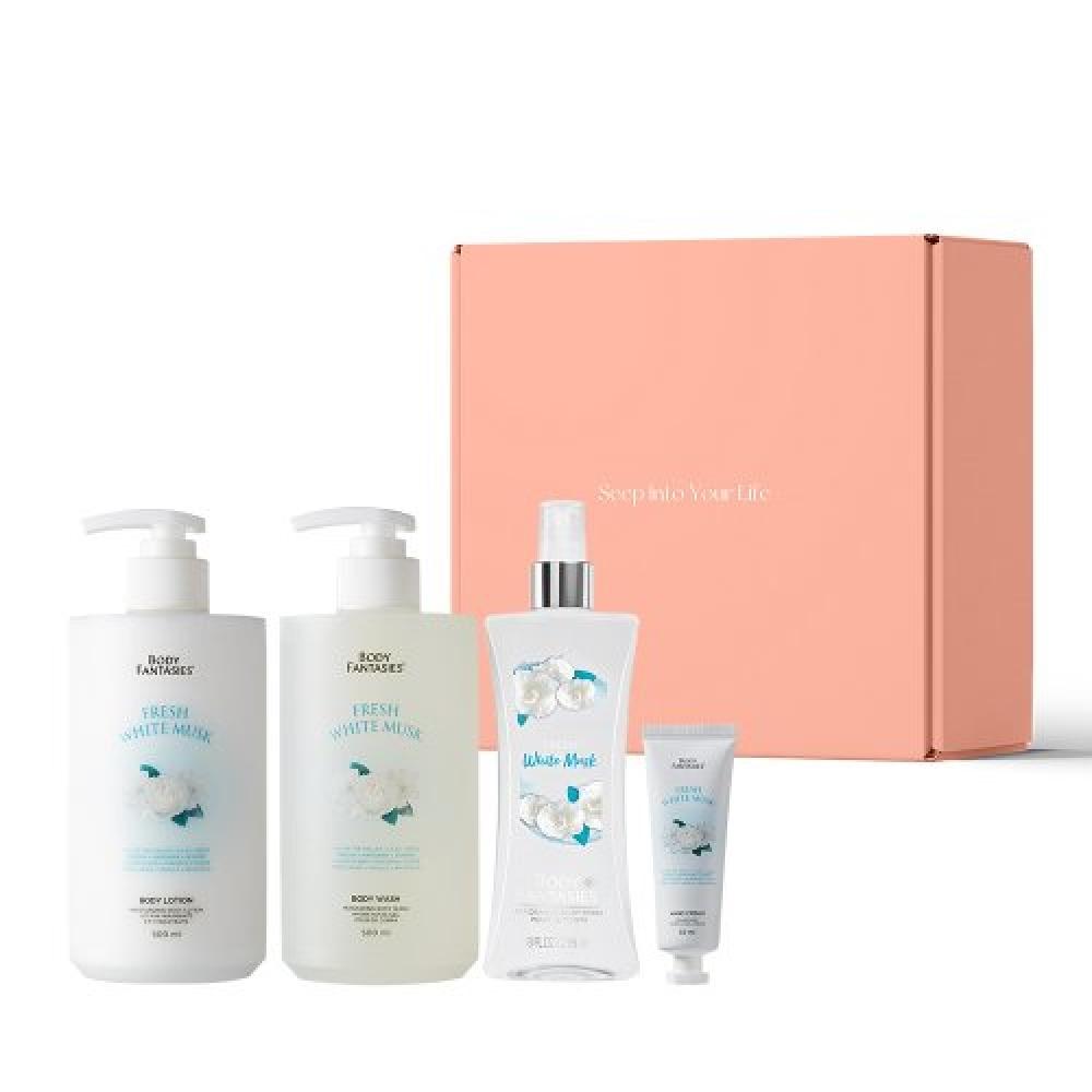 Body Fantasies Body Fantasy Gift Set 236ml  White Musk FREE