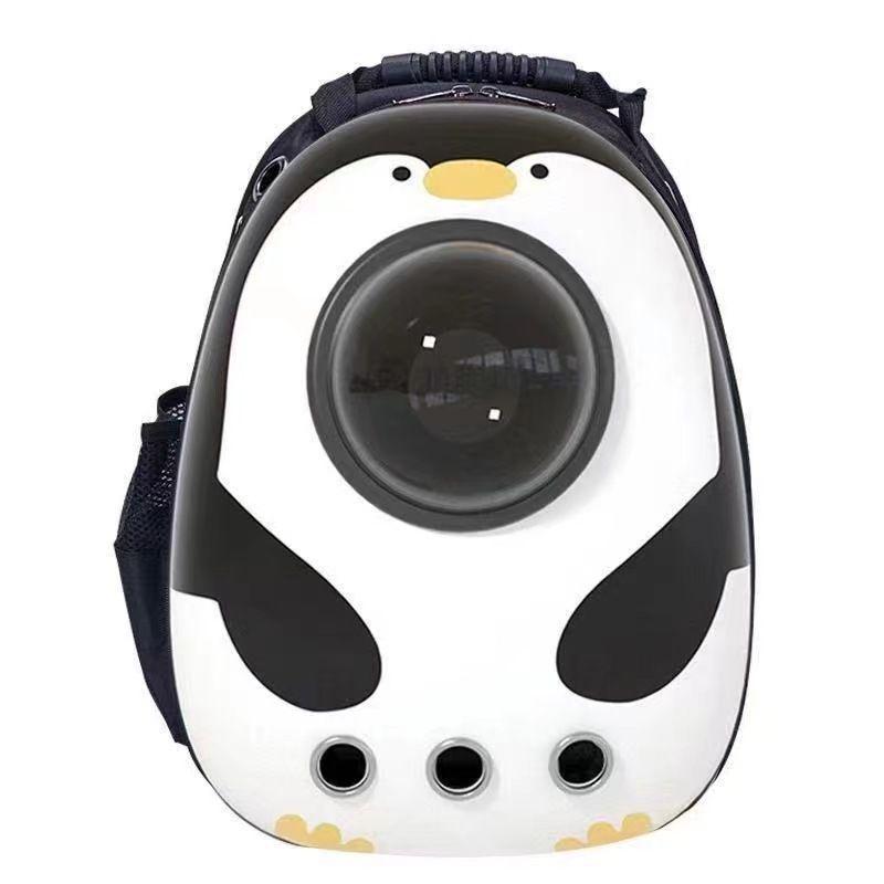 Panoramic Pet Backpack: Portable, Transparent Double Shoulder Carrier for Cats