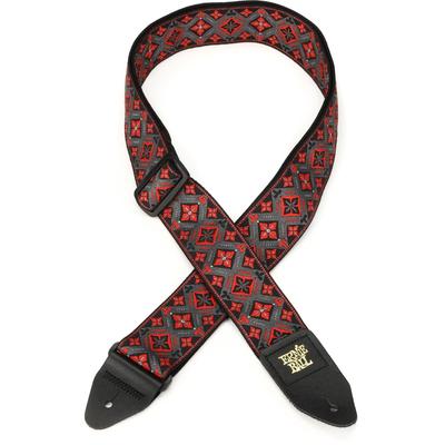 [Genuine Product] ERNIE BALL 5346 Guitar Strap JACQUARD STRAP RED KING Jacquard Strap Red King