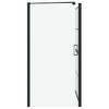 Black and Transparent Shower Screen 80 X 68 X 128 Cm
