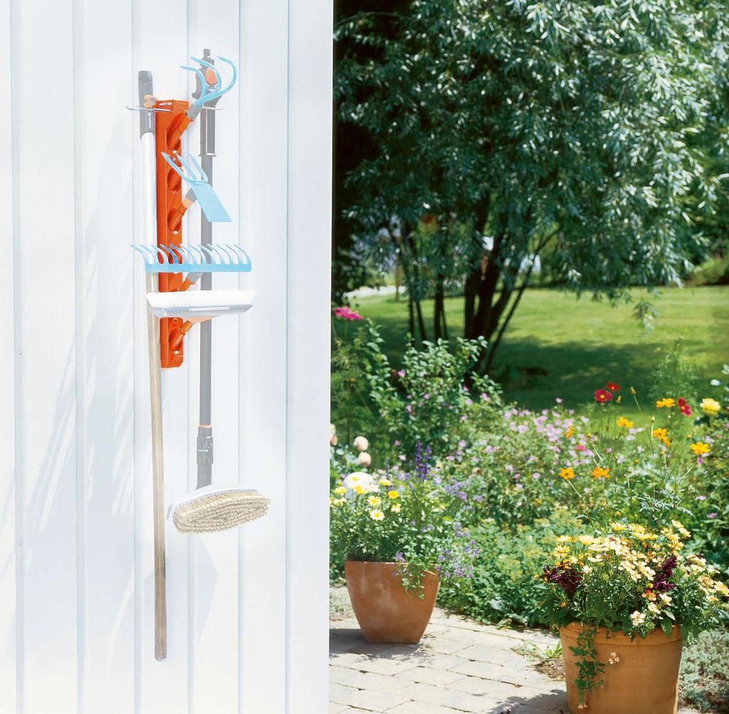 GARDENA Vertikales Werkzeugregal, Orange, 60 cm lang, 3500-20