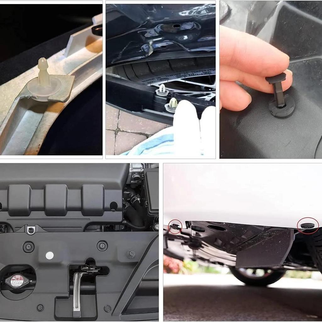 240PCS Auto Bumper Retainer Clips Kit for Fender Mudguard Fastener Push Pins Plastic Rivets Clips Trim Panel Expansion Screws