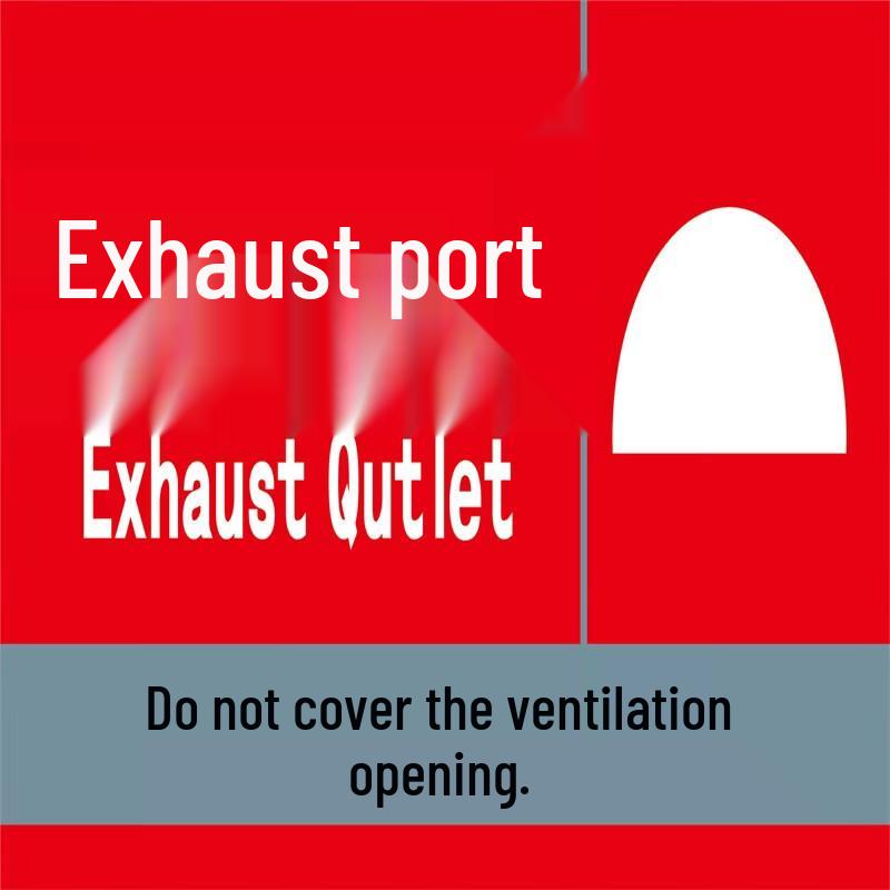 WEZHO Fire Safety Exhaust Vent Warning Sticker