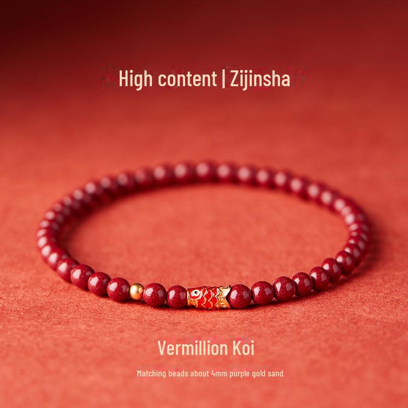 

Браслет со знаком зодиака «Год Кролика» из серебра 925 пробы с изображением карпа кои — подарок на удачу для женщин и мужчин.