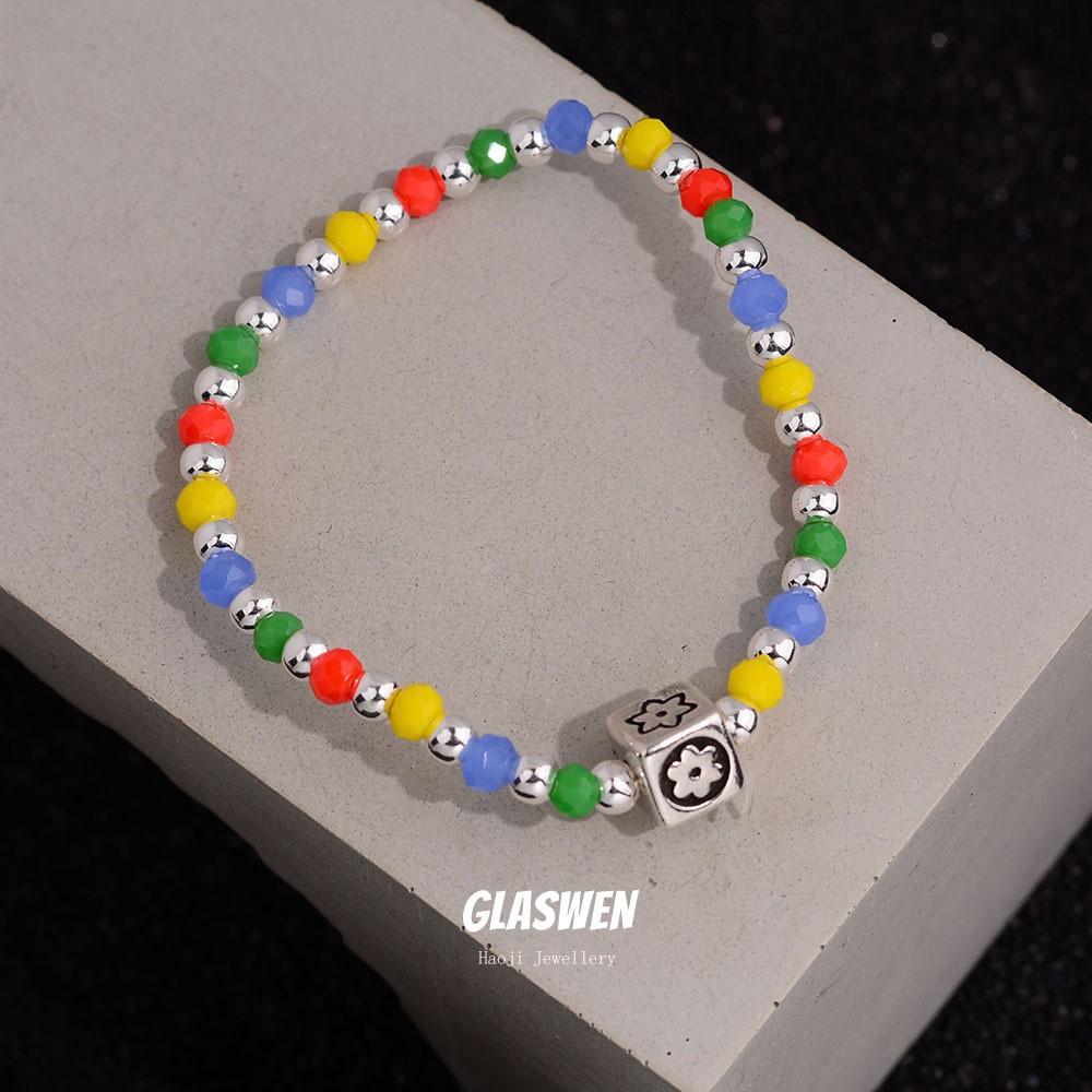 Retro Niche Design Lock Head Cross Bracelet Women'S Versatile Personality Thick Chain Bracelet Jewelry