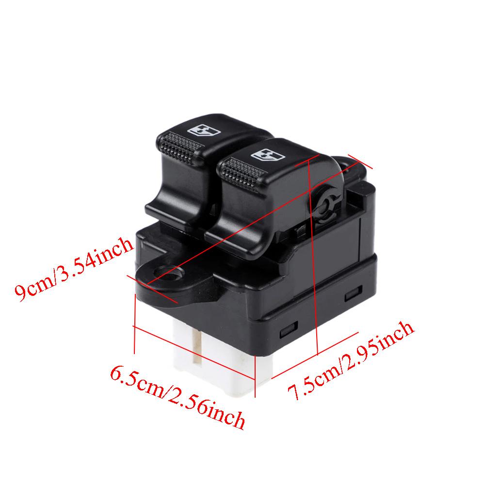 Window Switch Electric Single Window Switch 8 Pins 12V DC Window Switch Fit For Hyundai Amica Mix Atos 9357005050,93570-05050