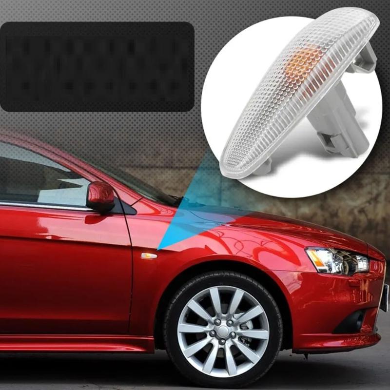 Pack of 2 Universal ABS Side Marker Lights 12V LED Turn Signal Lamps for Compact Vehicles 8351A001 8351A039 90672SNB003
