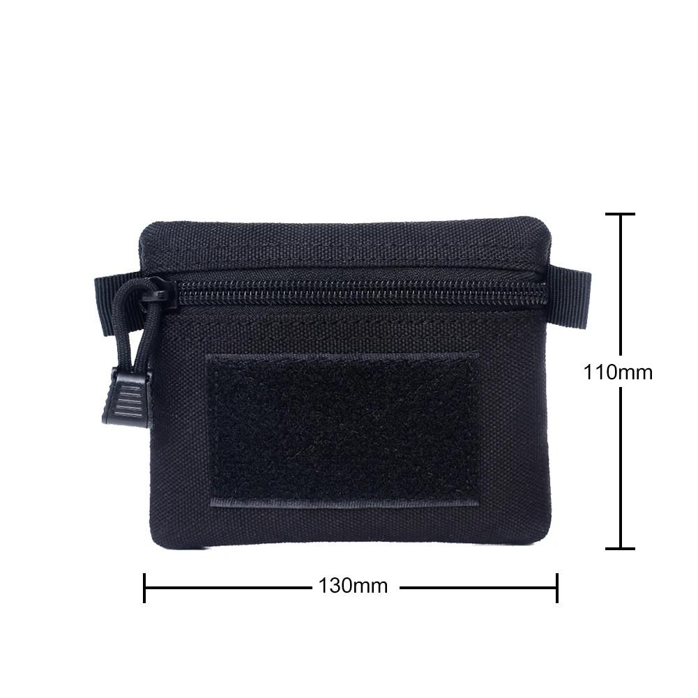 Outdoor EDC Molle Wallet Portable Waterproof Zipper Waist Pouch for Camping Hiking Hunting Travel EDC Pack