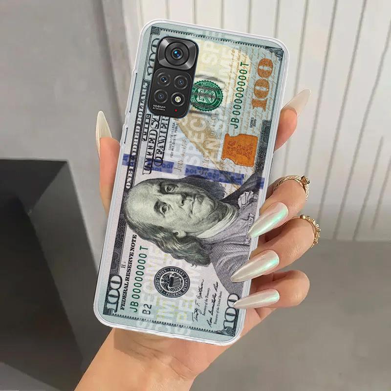 

Banknote Dollar Cash Money Phone Case for Xiaomi Redmi Note 15 14 14S 13 12S 12 Pro 11S 11 Plus 11T 11E 10S Soft Funda Print She Redmi Note 11S 4G