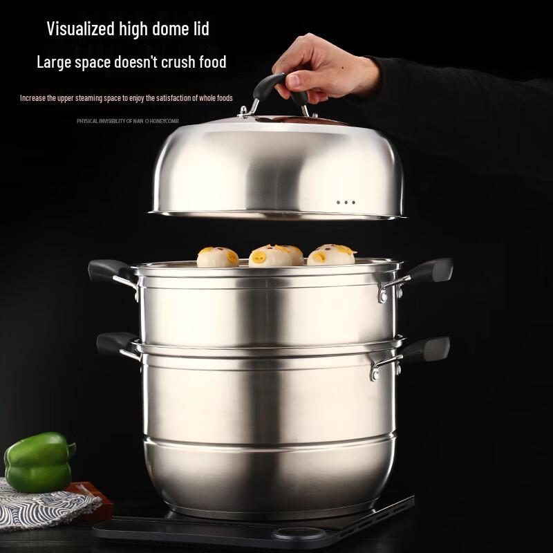 ARKIE 304 Stainless Steel Double Layer Steamer Pot