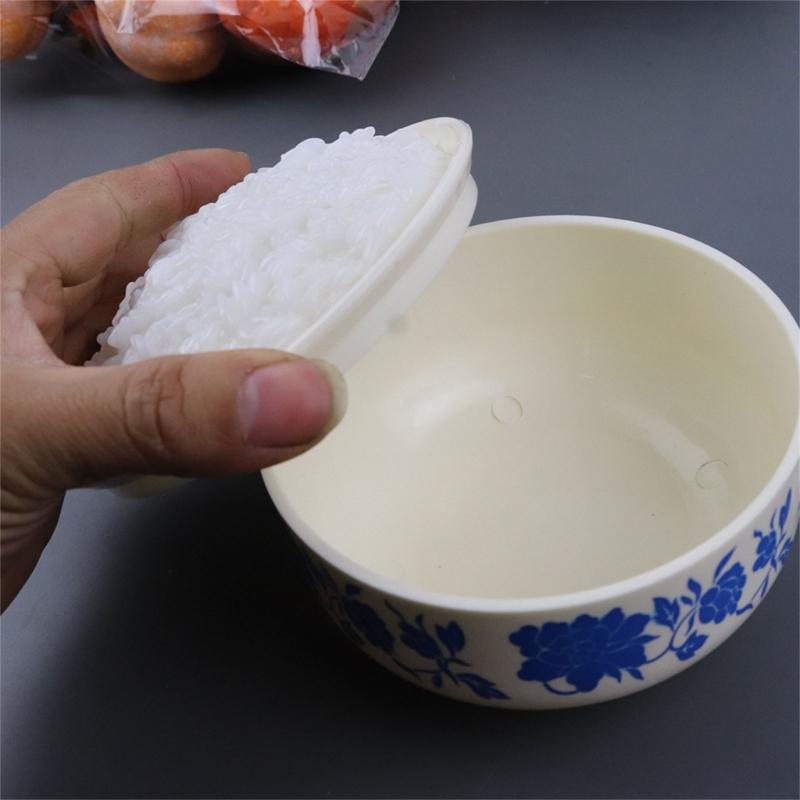 Artificial Rice In Bowl Fake Rice Model, Hotel Kitchen Decoration Reliable Material Perfect for Kitchen Decoration Gift