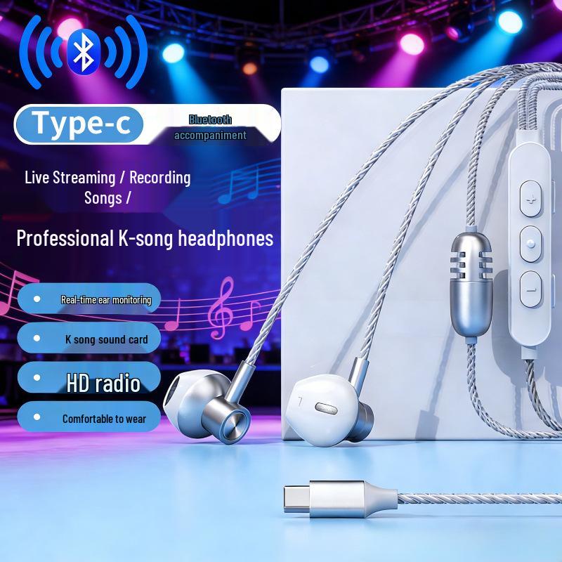 

Wired In-Ear K35 Earphones: Real-time Sound with Mic for Live Streaming & Recording