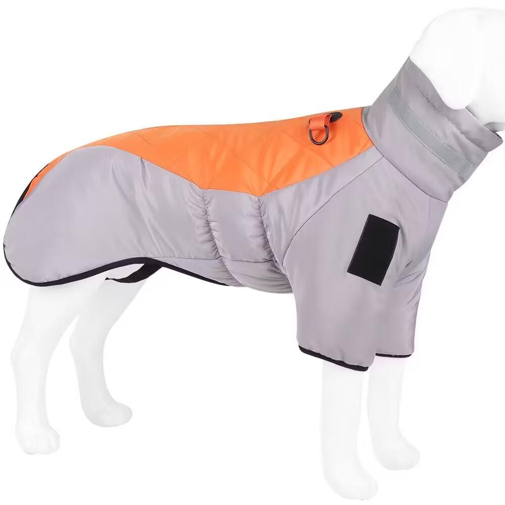 Winter Pet Clothes Reflective Warm Large Dog Cotton Clothes Two Legs Dog Clothes Thickened Dog Clothes