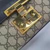[Pre-Owned] Padlock Moonlight Treasure Box Series Metal Lock Logo Canvas And Leather Crossbody Bag Small - Very Good #16XWXA