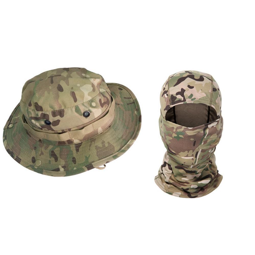 Outdoor Camouflage Mountaineering Hat Cycling Sunscreen Hat Full Face Sunscreen Mask Men's Sunscreen Hat Fisherman's Hat
