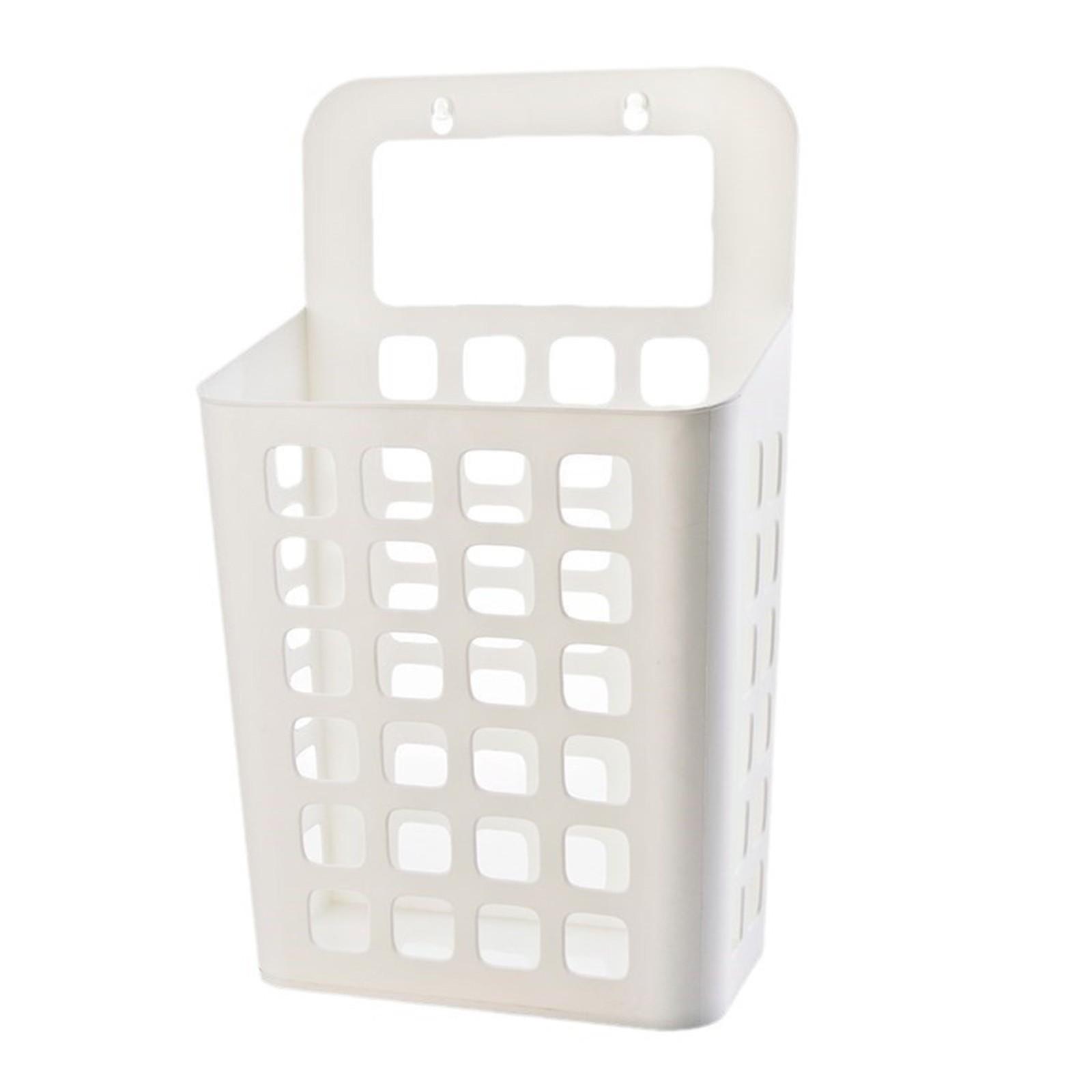 

Бытовая корзина для грязной одежды Корзина для хранения грязной одежды Корзина для грязной одежды Настенная вешалка для ванной комнаты и туалета Настенная корзина для белья One Size белый