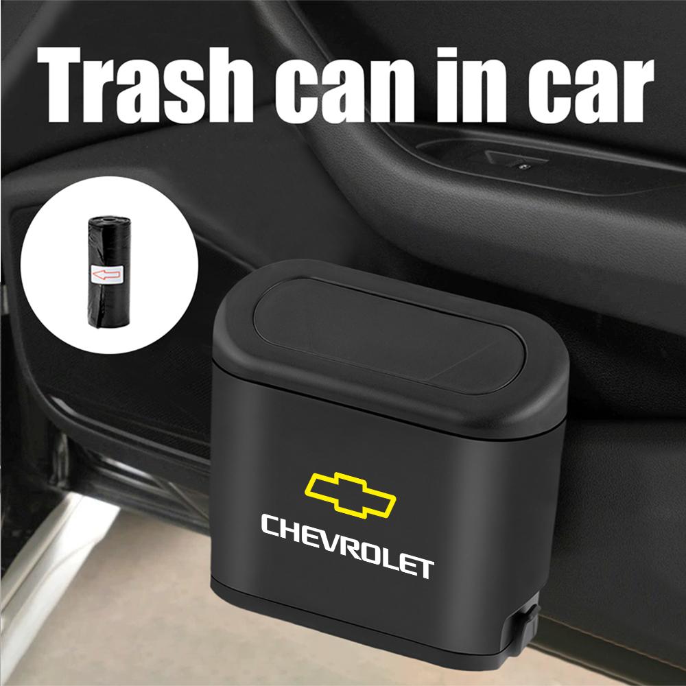 1pcs Car Trash Bin Dust Case Storage Box Accessories for Chevrolet Cobalt Captiva Trax Malibu Epica Silverado Trailblazer Volt