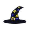 Patchion Witch's Hat - Halloween - Sew-on - Embroidered Patch/Badge/Emblem