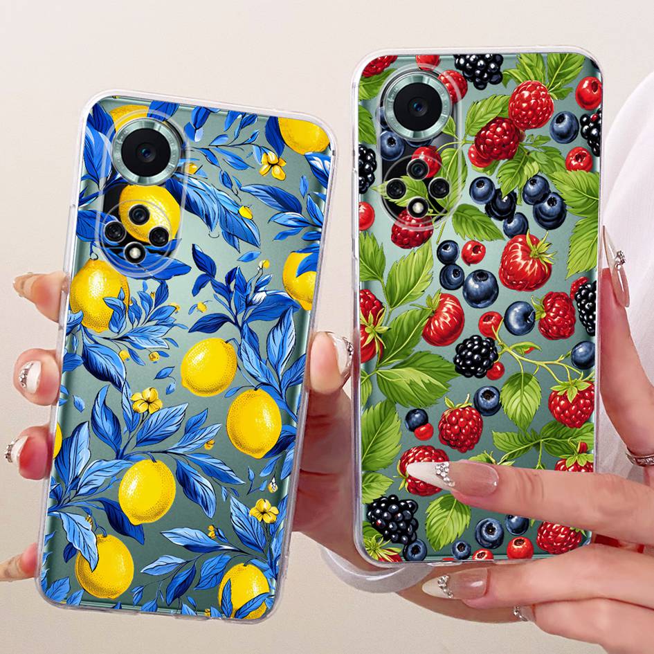 For Huawei Nova 9 Case NAM-LX9 Nova9 Back Cover Pretty Flower Transparent Silicone Bumper Phone Case For Huawei Nova 9 Pro Funda