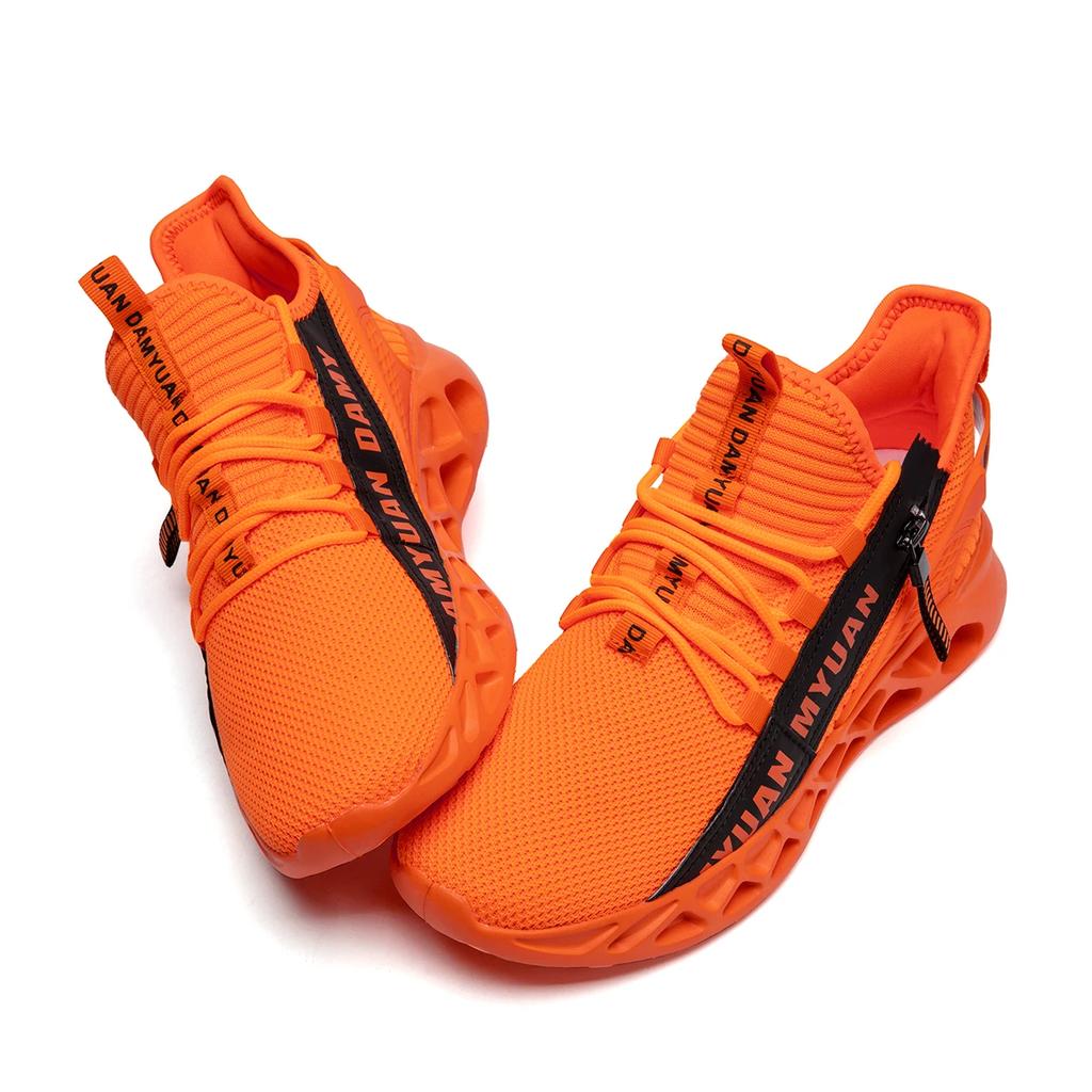 Fashion Fujeak Knit Men Sneakers Casual Sports Shoes Outdoor Athletic Running Walking Gym ShoesComfortable Walking Tennis Large Size