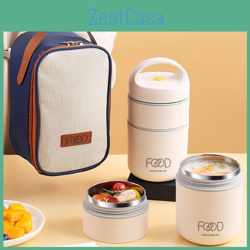 Stainless Lunch Thermal Steel Vacuum Box Insulated Lunch Bag Food Warmer Soup Cup Thermos Containers Bento Lunch Box For Kids