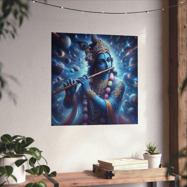 Lord Krishna Tapestry Lord Krishna in 75x100