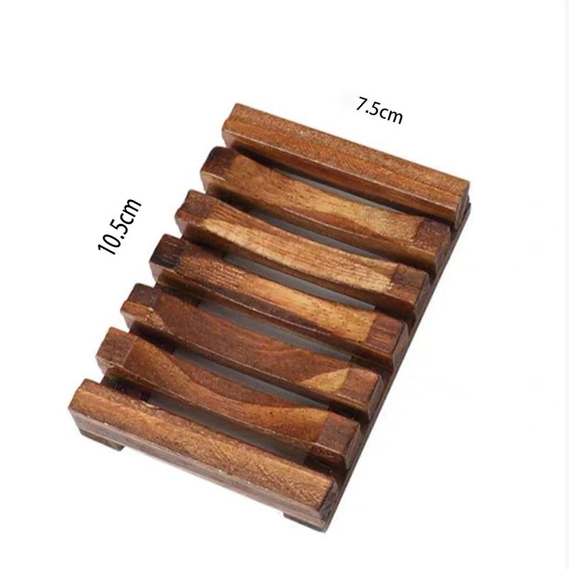 

Natural Bamboo Soap Holder Bathroom Toliet Soap Storage Rack for Home Soap Drain Wooden Organizers Tray Washroom Tools