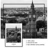 And White Pictures for Living Room Home Decor Modern New York London Paris City Wall Art Landscape Posters and Prints Black