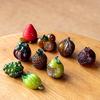 Chinese Resin Color Changing Tea Pet Lucky Fruit Model Tea Figurine Ornaments Home Tea Set Decoration Tea Ceremony Accessories