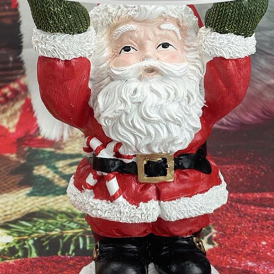 Christmas Santa Claus Tray Cartoon Snowman Cake Stand Candy Snacks Treats Holder with 3 Trays Xmas Holiday Party Decorative Tray