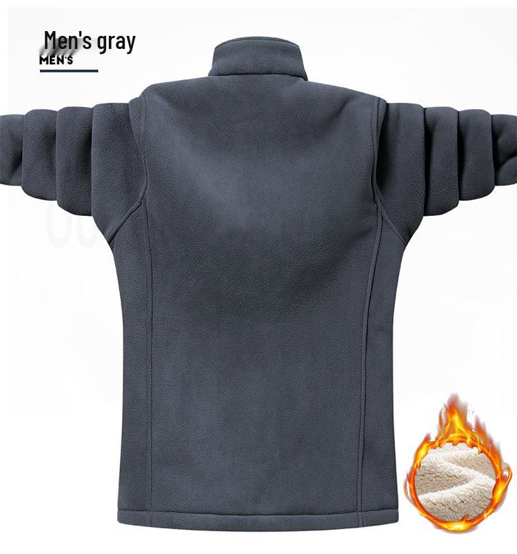 Neue Herbst/Winter Fleecejacke: Kuschelig, Locker geschnitten für Paare, Outdoor-verdickt, Herren-Sweatshirt