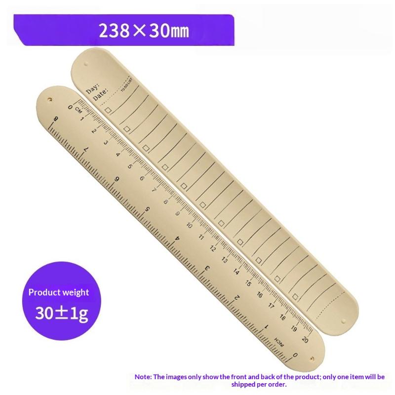 New New 1Pcs Waterproof Erasable With Scale Silicone  Wristband Reusable Writeable To-do List Wrist Strap For Forgetful Elderly