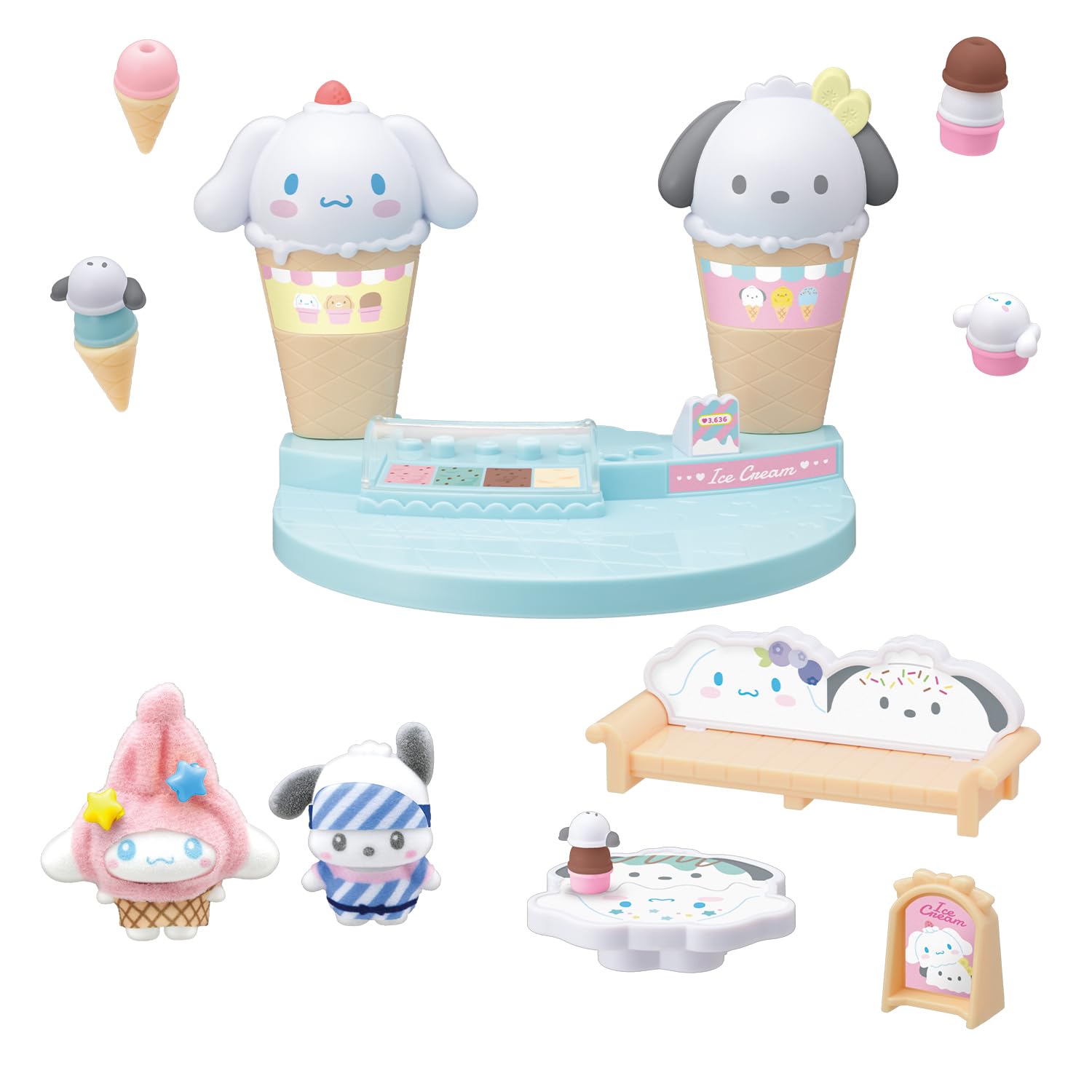 Petit Tomo Sanrio Characters Cinnamoroll Ice Cream Shop 3 and Sanrio Characters [Bandai] & Pochacco s (Ages up)