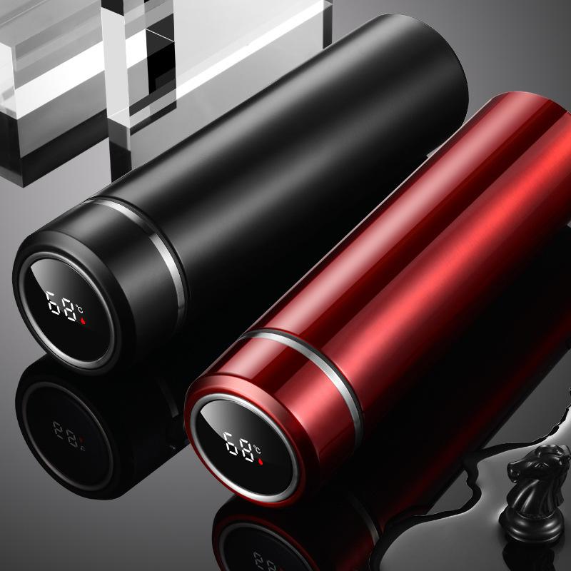 316 stainless steel thermos cup, high-end gift water cup, car business office cup, intelligent temperature measurement cup